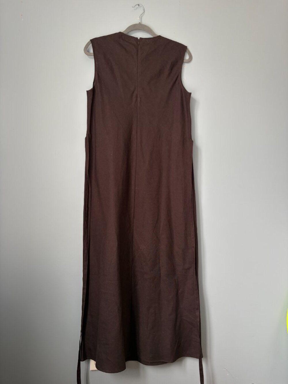 COS Dark Brown Sleeveless Maxi Dress - Picture 5 of 9